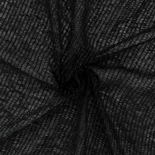 5 YD PC-Black/White Stripe Knit Mesh Fabric