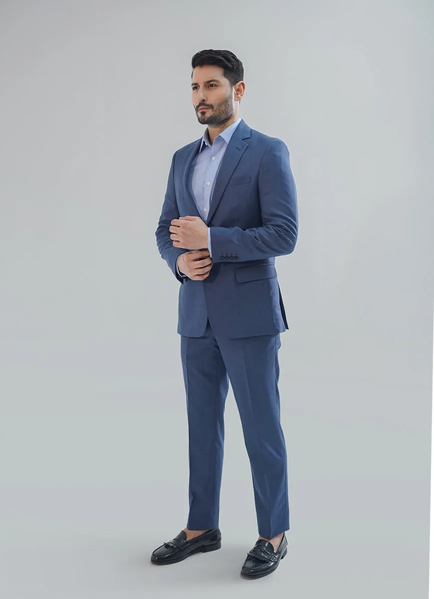 Admiral Blue Textured 2-Piece Suit