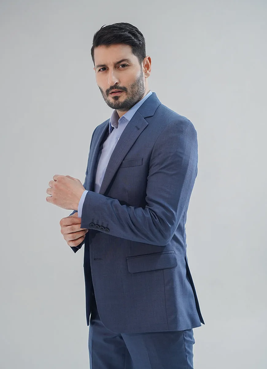 Admiral Blue Textured 2-Piece Suit