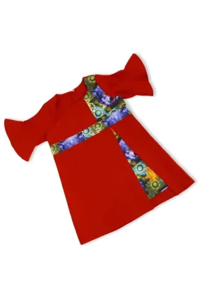 African Kids Dress Red