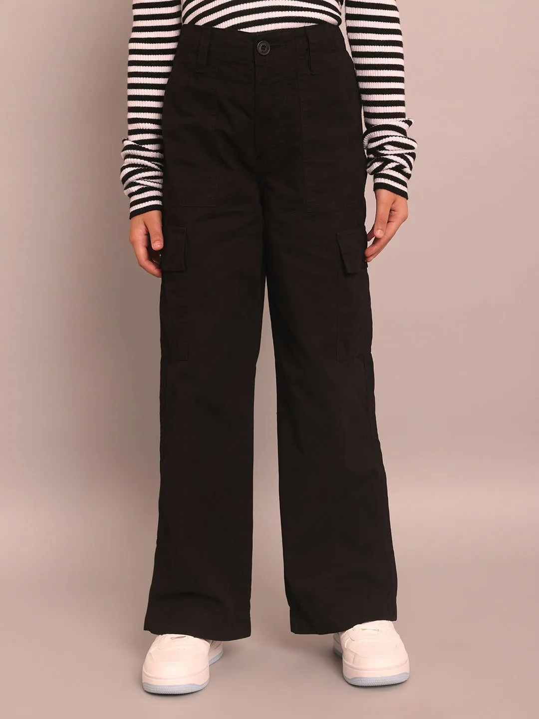 Black cargo pants