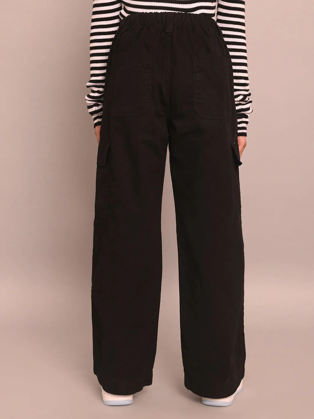 Black cargo pants