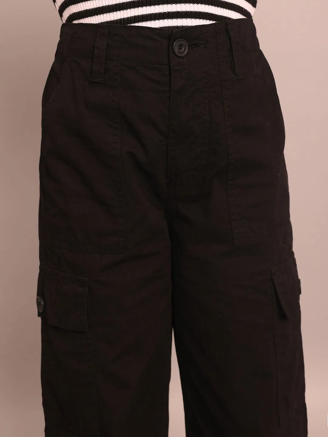 Black cargo pants