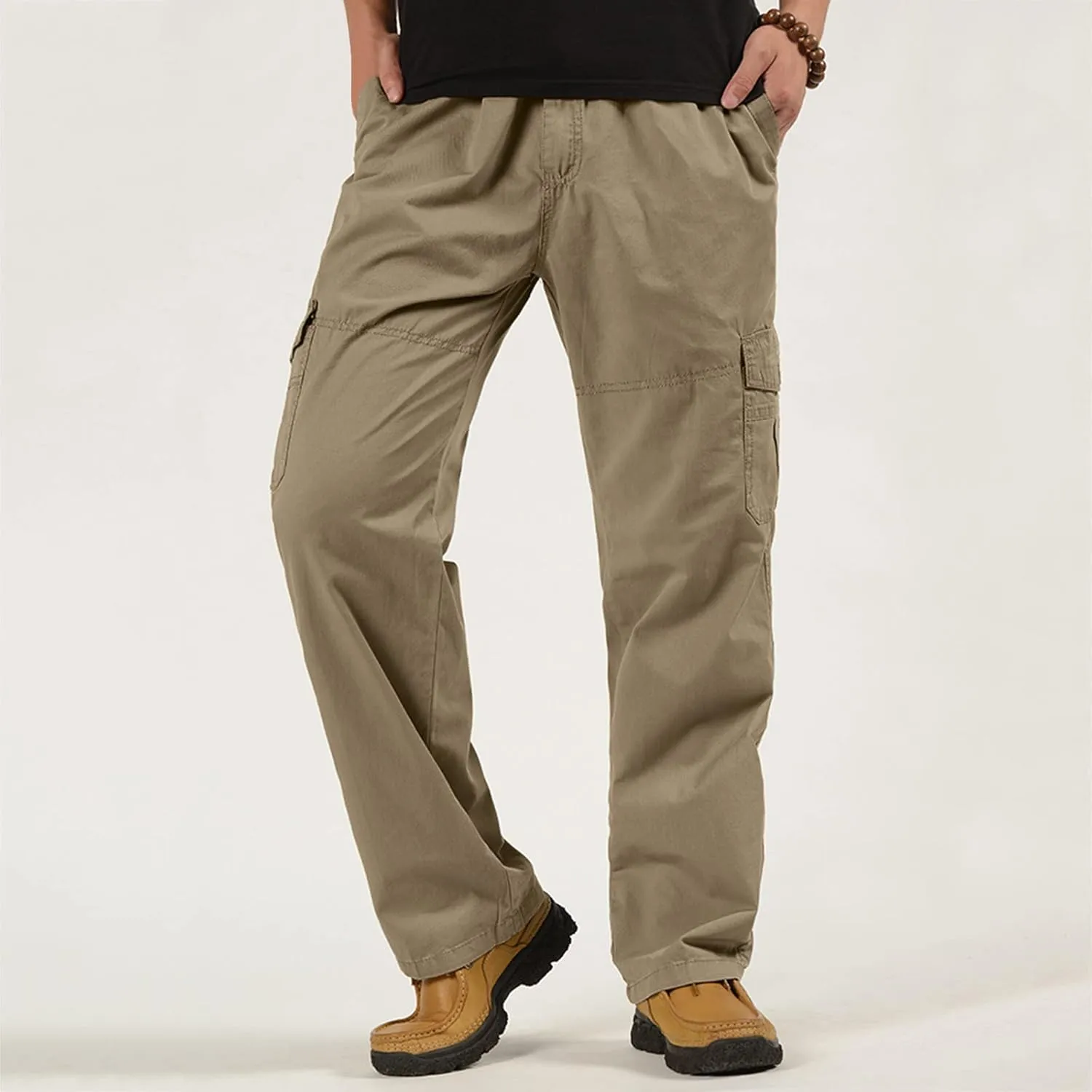 Cargo Pants for Men Big and Tall, Pants Men's Lightweight Relaxed Fit Cargo Pant Mens Work Hiking Ripstop Pants Cargo