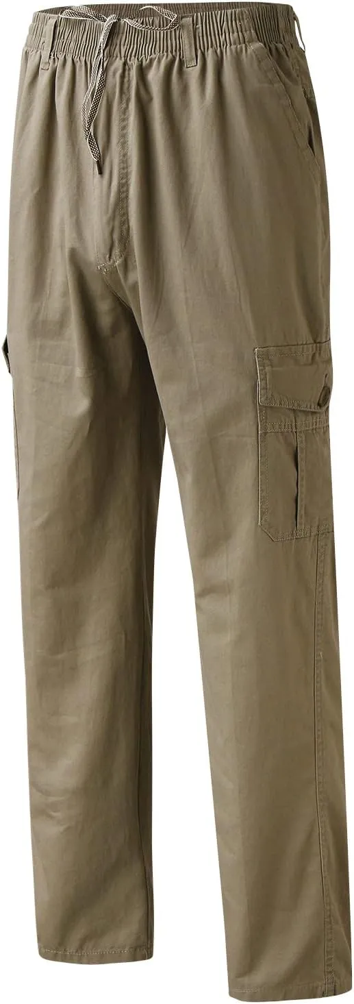 Cargo Pants for Men Big and Tall, Pants Men's Lightweight Relaxed Fit Cargo Pant Mens Work Hiking Ripstop Pants Cargo