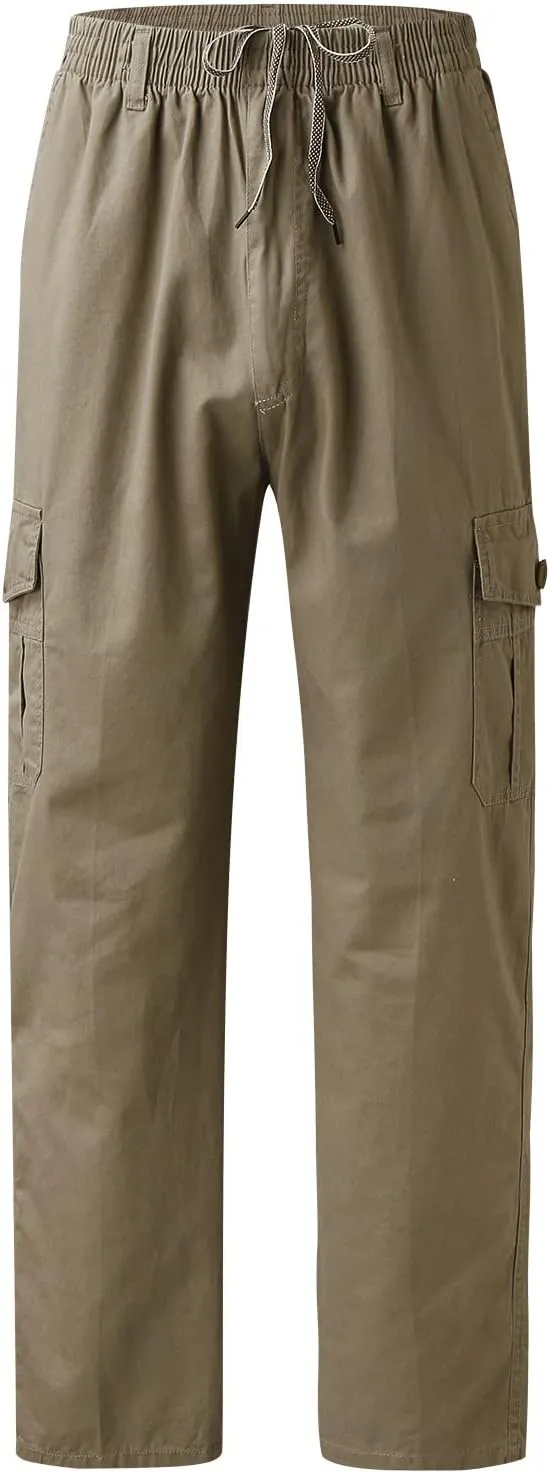 Cargo Pants for Men Big and Tall, Pants Men's Lightweight Relaxed Fit Cargo Pant Mens Work Hiking Ripstop Pants Cargo