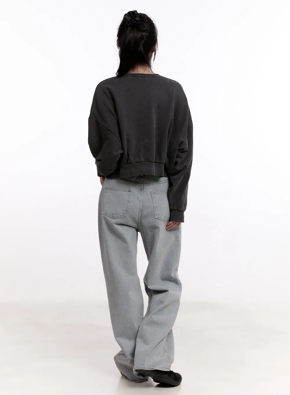 Casey Washed Baggy Wide-Leg Jeans CM526