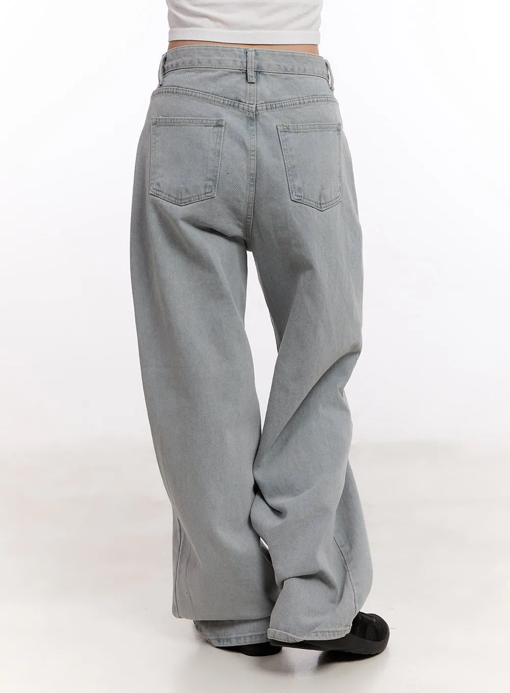 Casey Washed Baggy Wide-Leg Jeans CM526