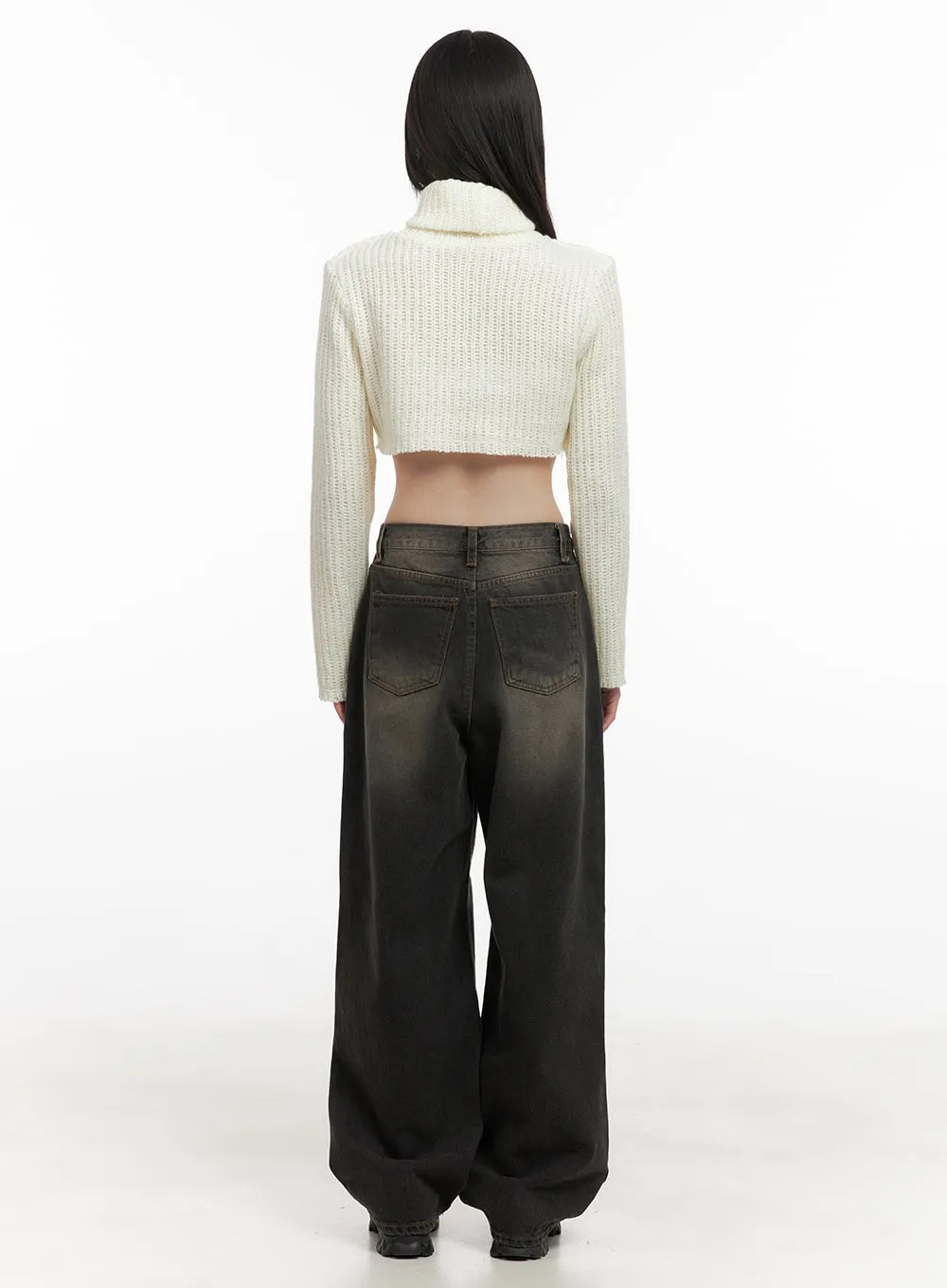 Celina Washed Baggy Wide-Leg Jeans CD426
