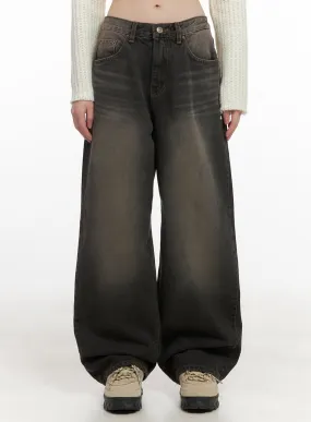 Celina Washed Baggy Wide-Leg Jeans CD426