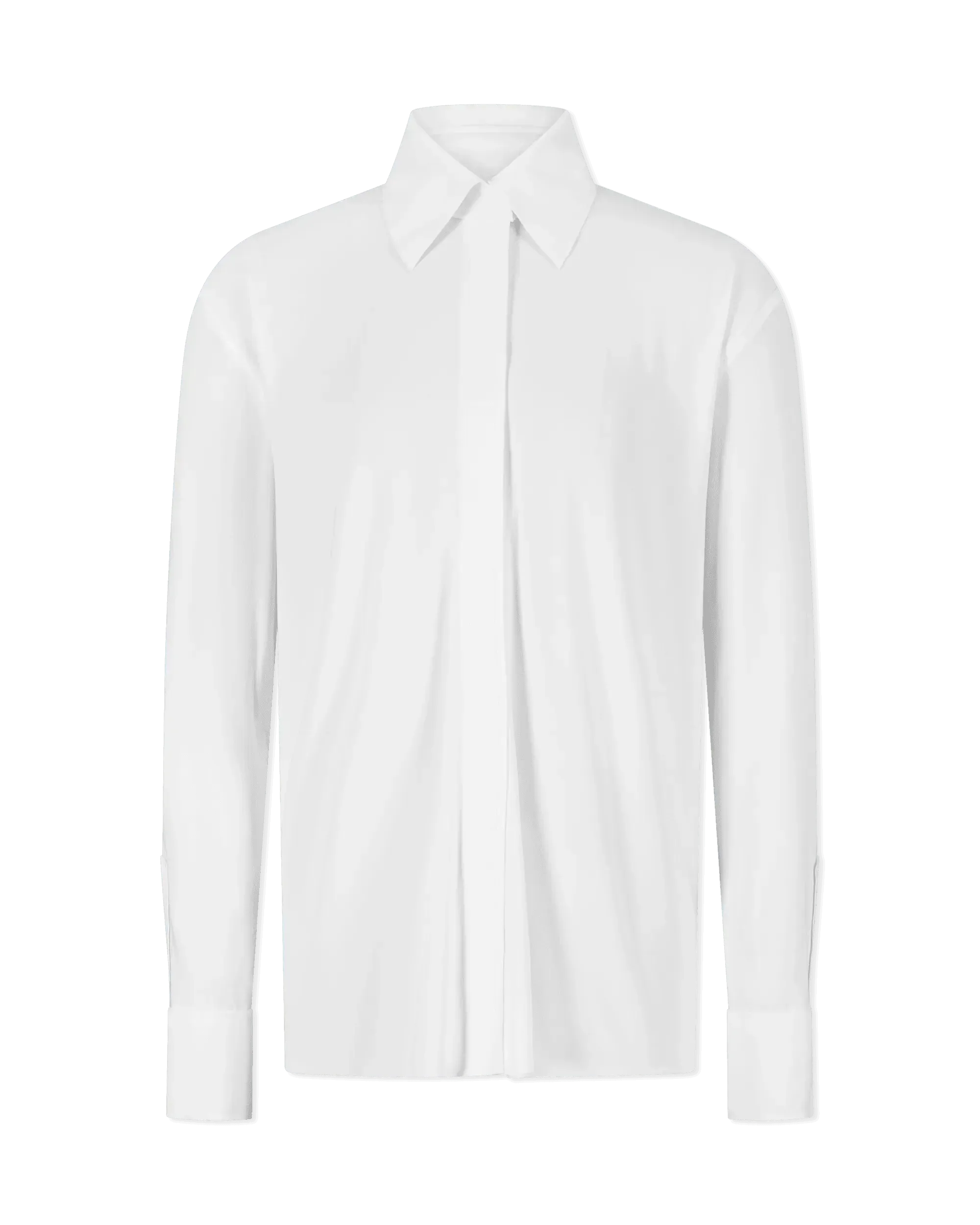 Collar Stand Dress Shirt