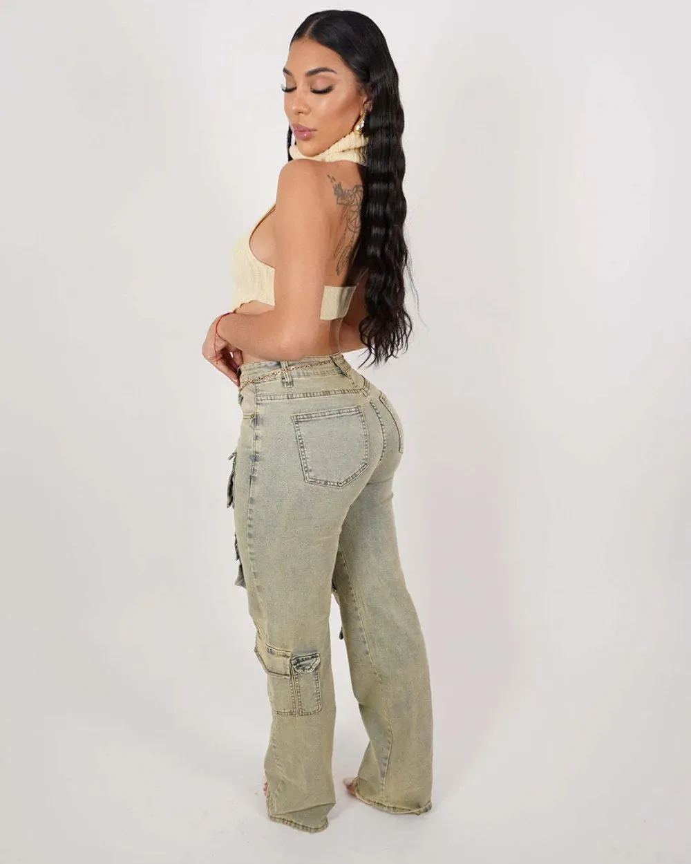 Count On It High Waisted Cargo Pants