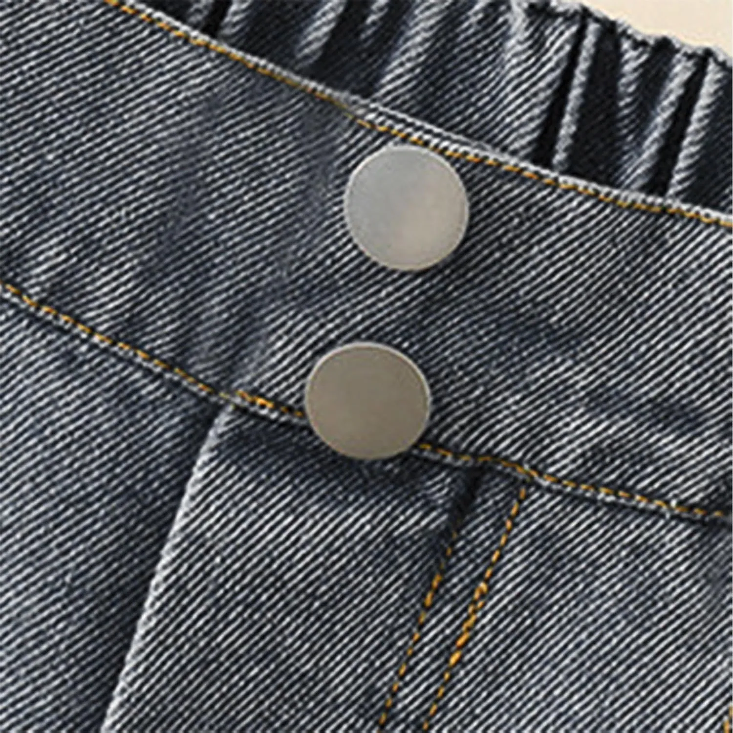Girls Ripped Jeans Elastic Waist Distressed Straight Leg Denim Jeans Streetwear Hip Hop Pants Washed Boyfriend Jeans