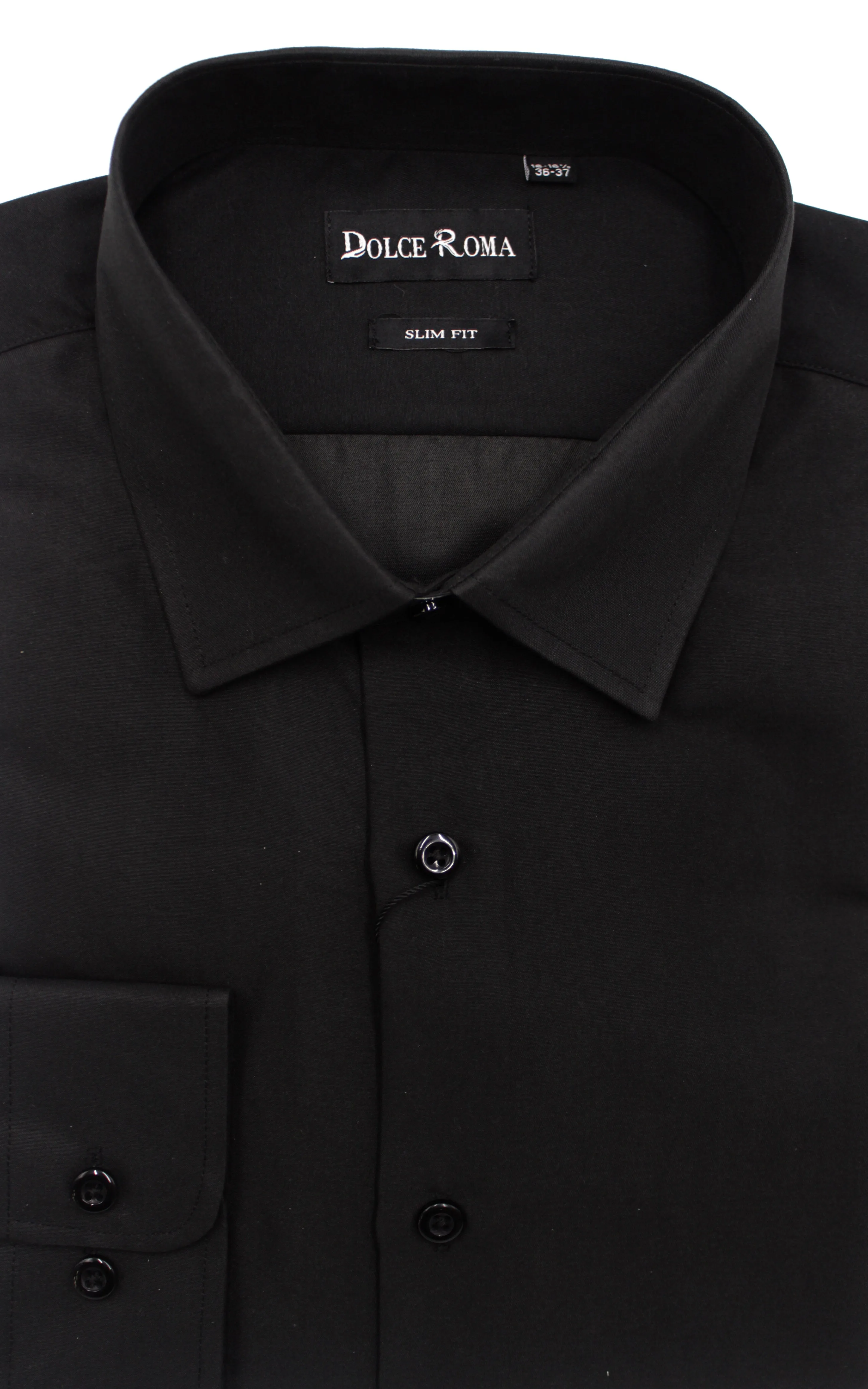 H2K COLLECTION/BSD,Z---DRESS SHIRTS-DS367-BLACK