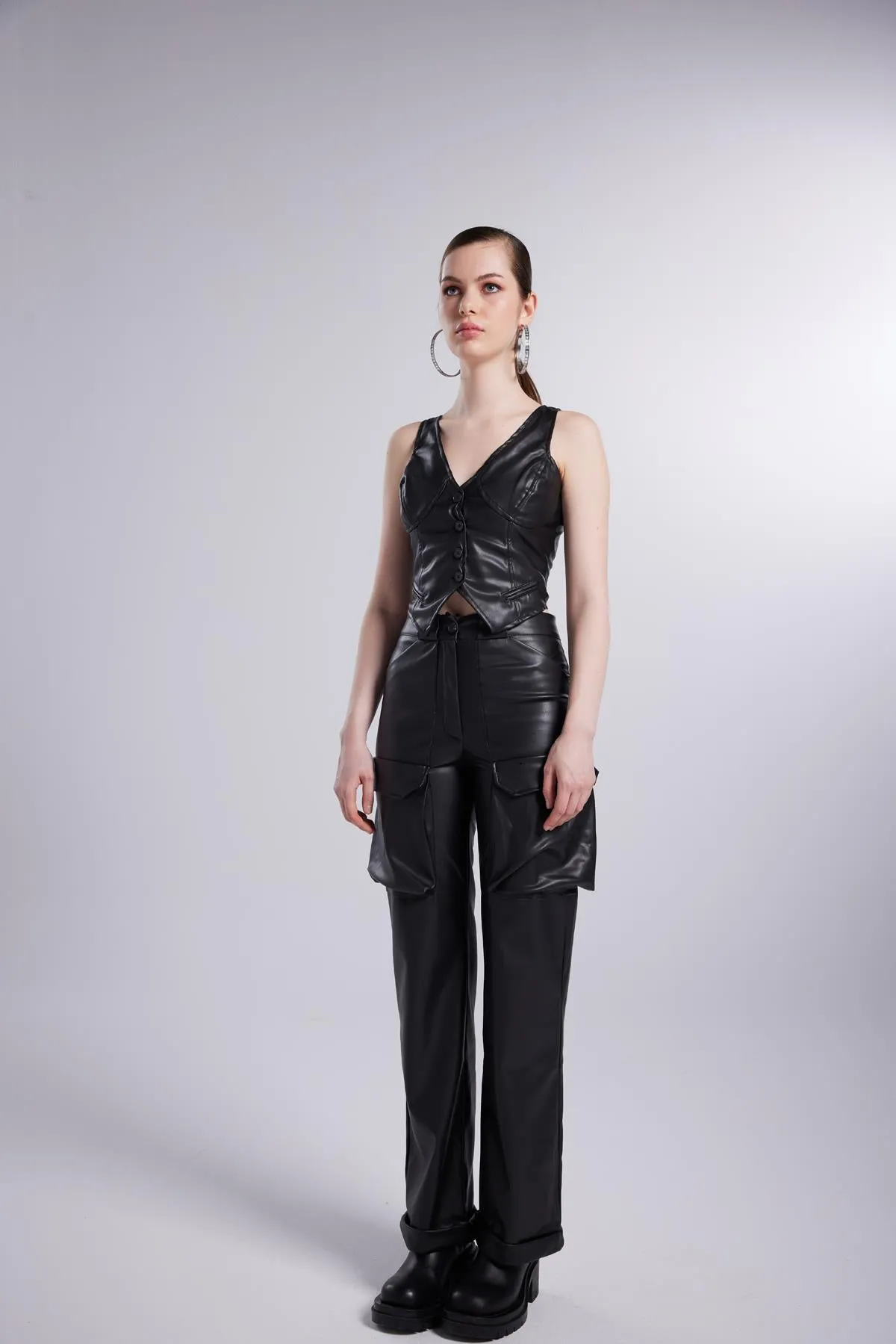 Hera Leather Pants Black