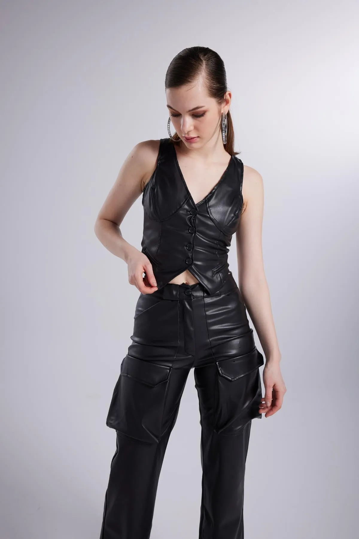Hera Leather Pants Black