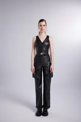 Hera Leather Pants Black