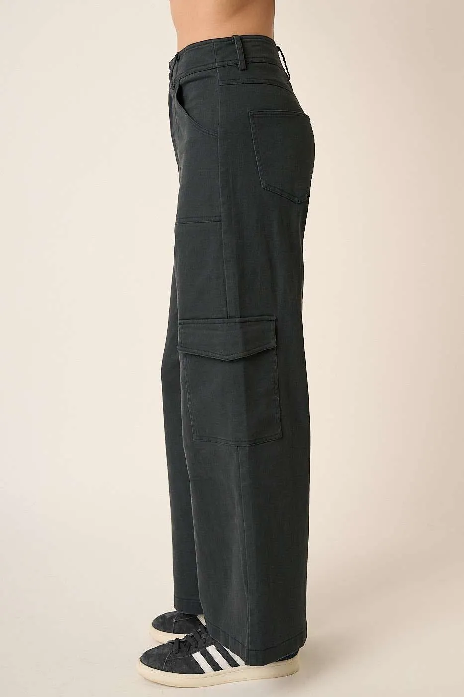 Just BE. Mitto Wide Leg High Waist Cargo  Pants