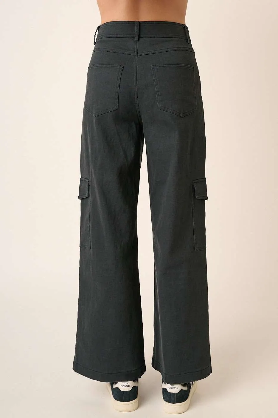 Just BE. Mitto Wide Leg High Waist Cargo  Pants