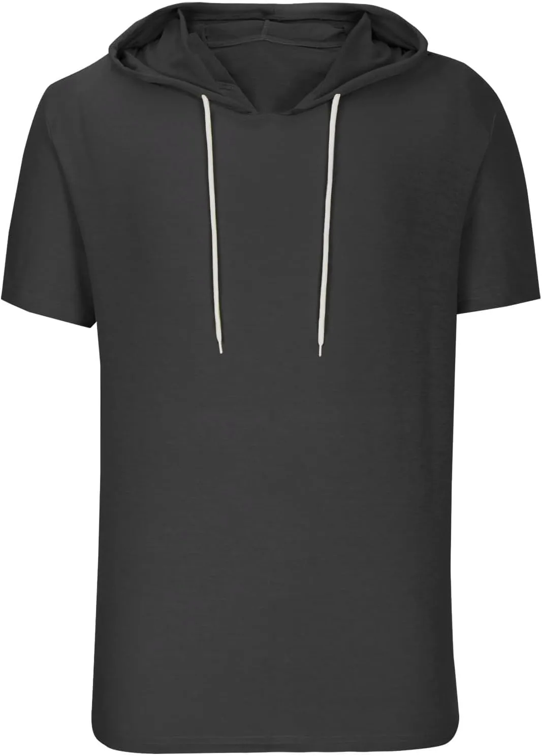 Mens T-Shirts Big and Tall Short Sleeve Solid Hoodies Shirt Causal Summer Vacation Shirts Gym Workout Tee Tops
