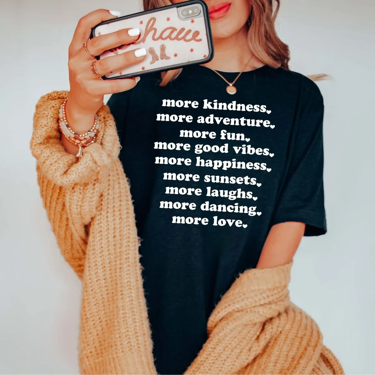 More Kindness Adventure Fun List Tee