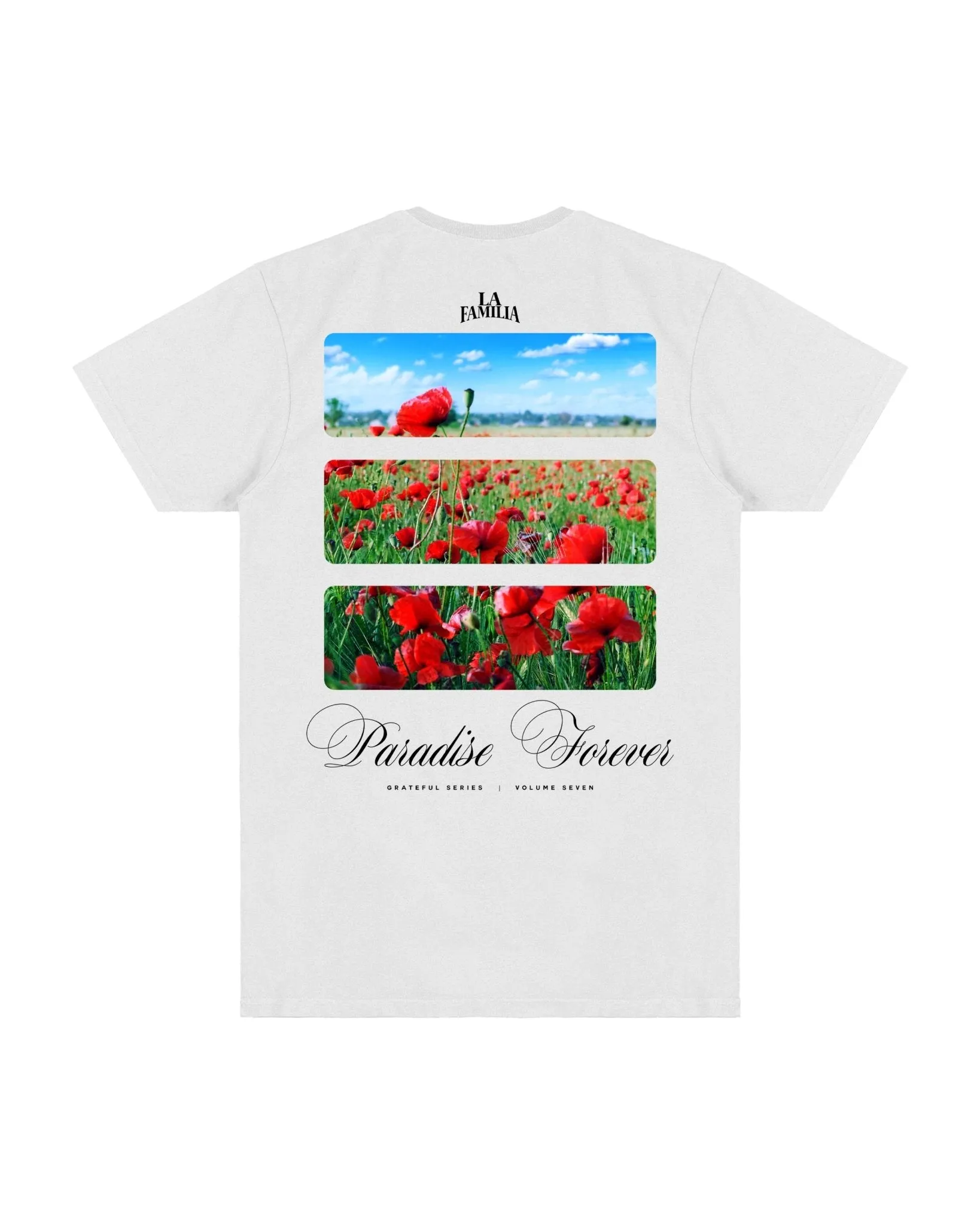 PARADISE FOREVER SS TEE (FRONT/BACK)