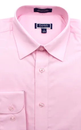 PORTABELLA,SOLID-SPREAD COLLAR-DRESS SHIRTS-S2020-PINK