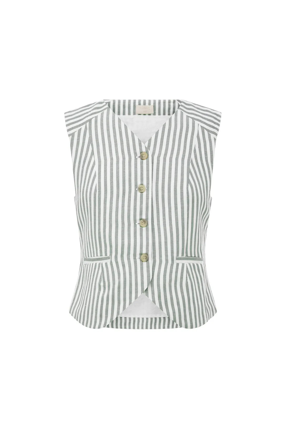 Posse Diana Vest in Seagrass Stripe