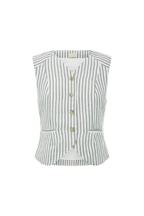 Posse Diana Vest in Seagrass Stripe