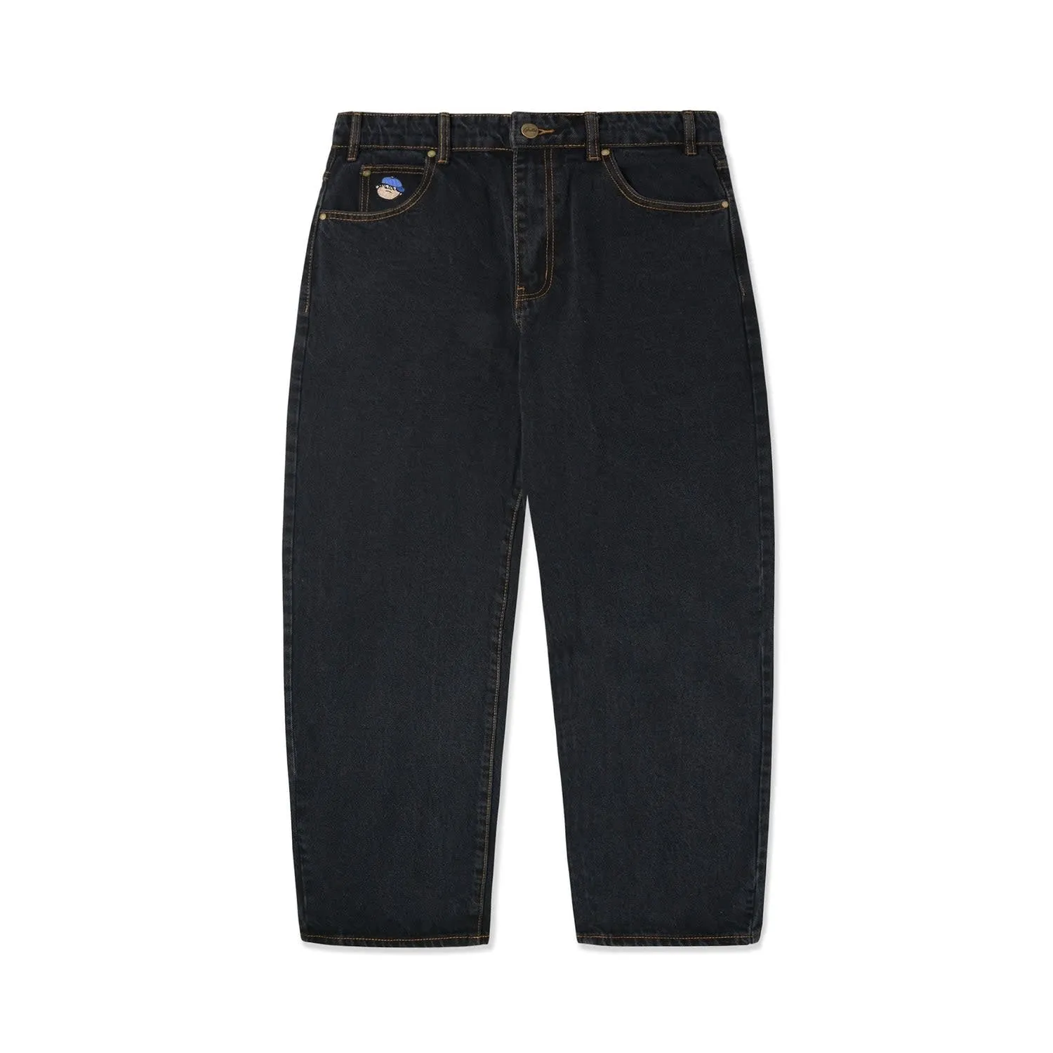 Santosuosso Denim Jeans - Washed Black (Blue Hat)