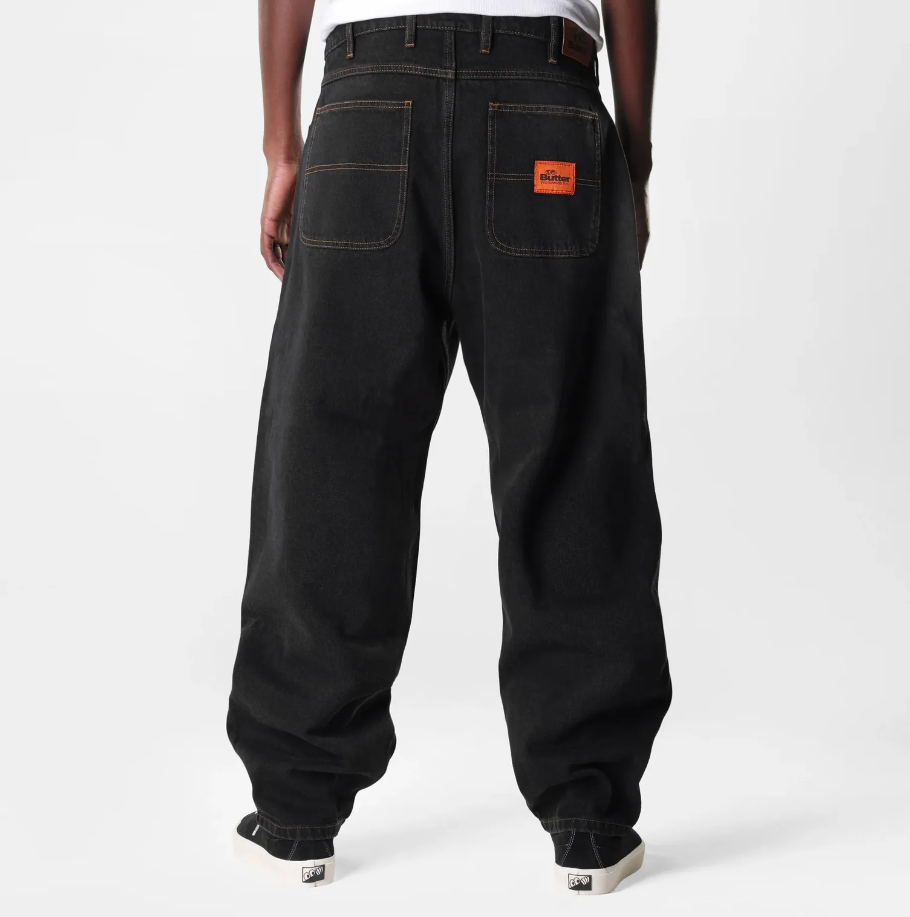 Santosuosso Denim Jeans - Washed Black (Blue Hat)