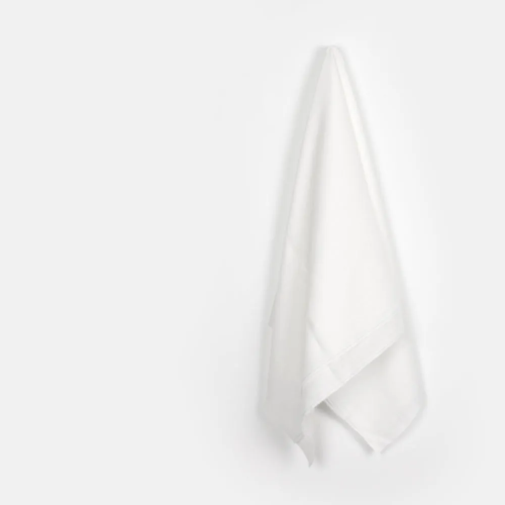 Semi-Sheer Linen - White