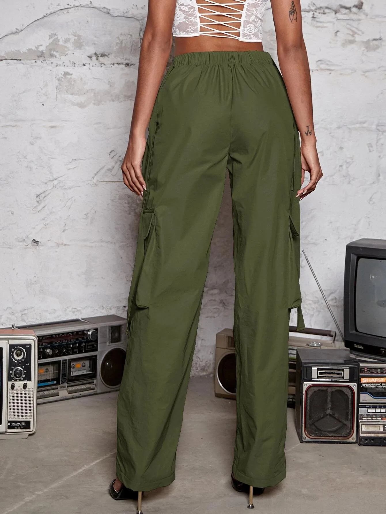 Tape Flap Pocket Side Cargo Pant