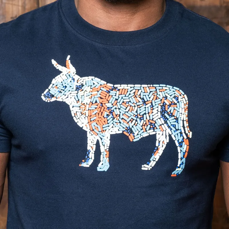 Textured Nguni Crew Tee Midnight