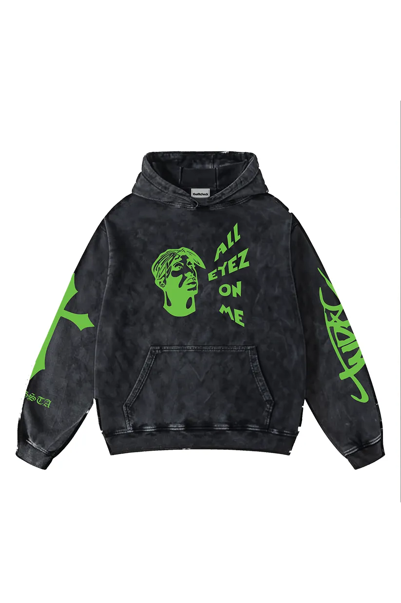 Tupac Designed Oversized Hoodie