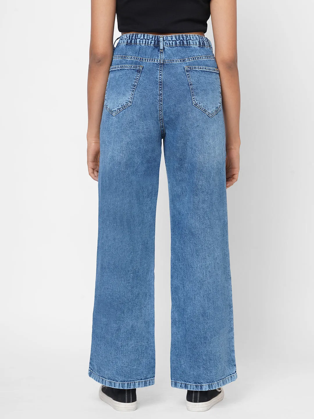 Women High-Rise Baggy Fit Jeans