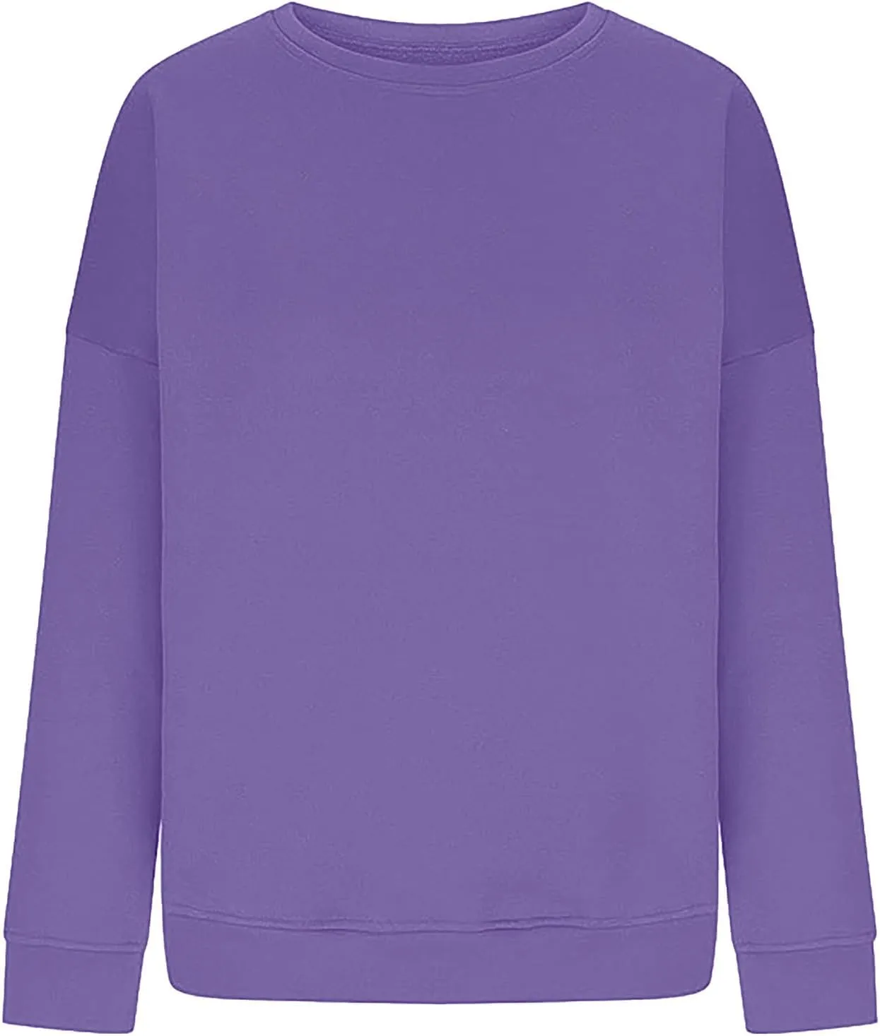 Women Trendy 2024 Winter Sweatshirts Oversized Fleece Long Sleeve Casual Basic Pullover Sweaters Teen Girls Clothes
