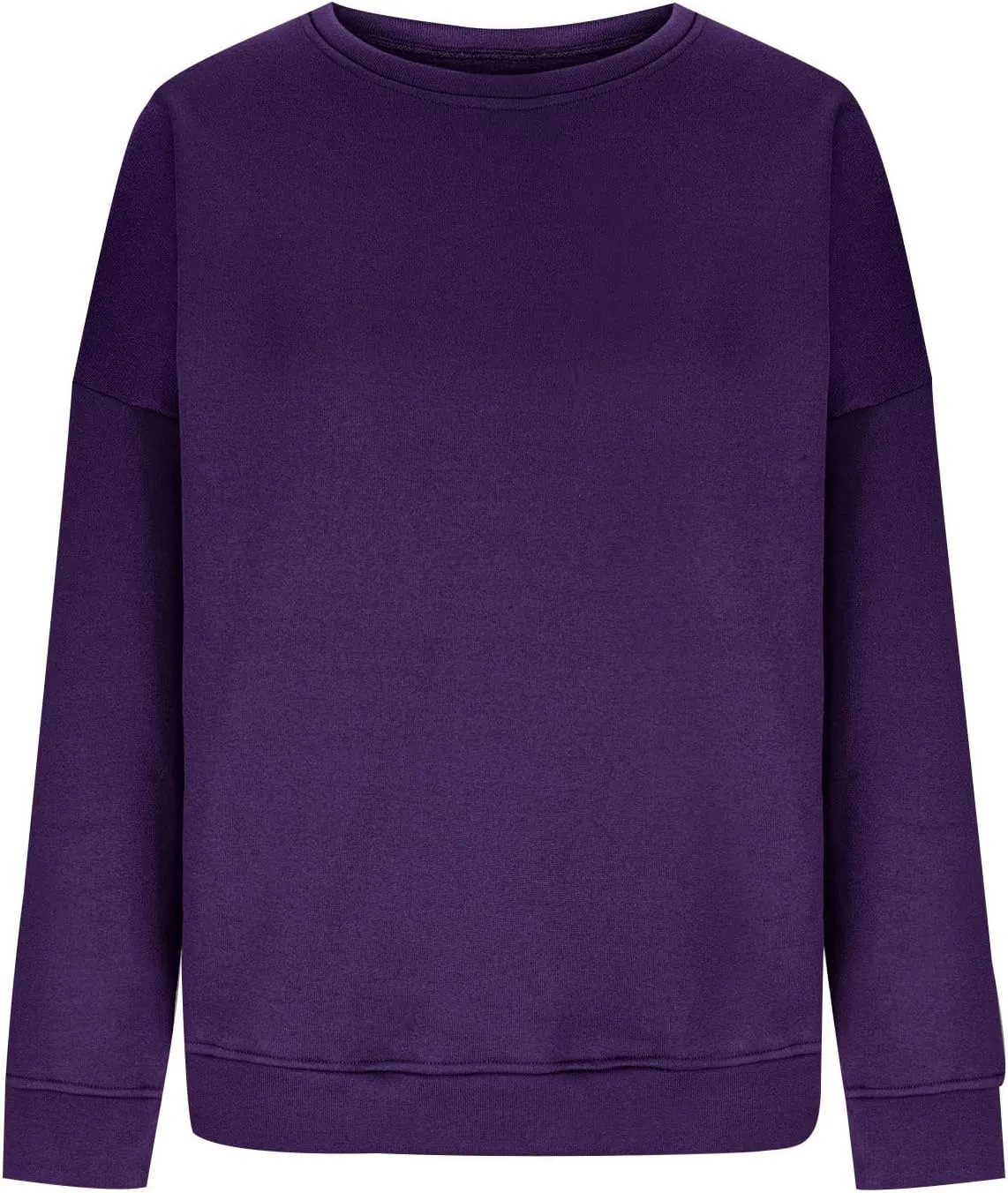Women Trendy 2024 Winter Sweatshirts Oversized Fleece Long Sleeve Casual Basic Pullover Sweaters Teen Girls Clothes