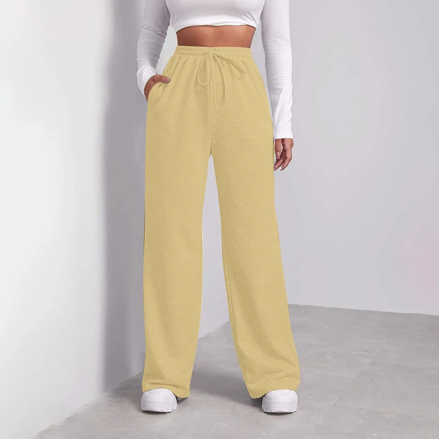 Womens Cargo Sweatpants Wide Leg Y2k Pants for Women Warm Casual Casual Loose Trousers Workout for Yoga Sweat Pants