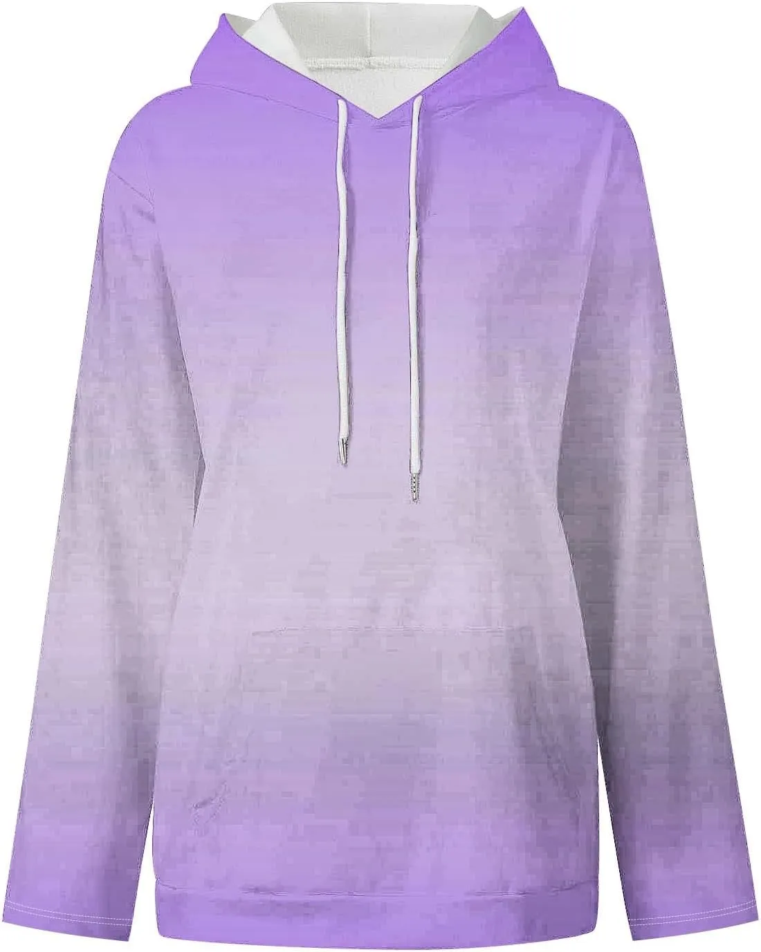 Womens Oversized Fleece Hoodies Long Sleeve Tie Dye Sweatshirts Trendy Loose Fit Pullover Sweaters Y2K Clothes