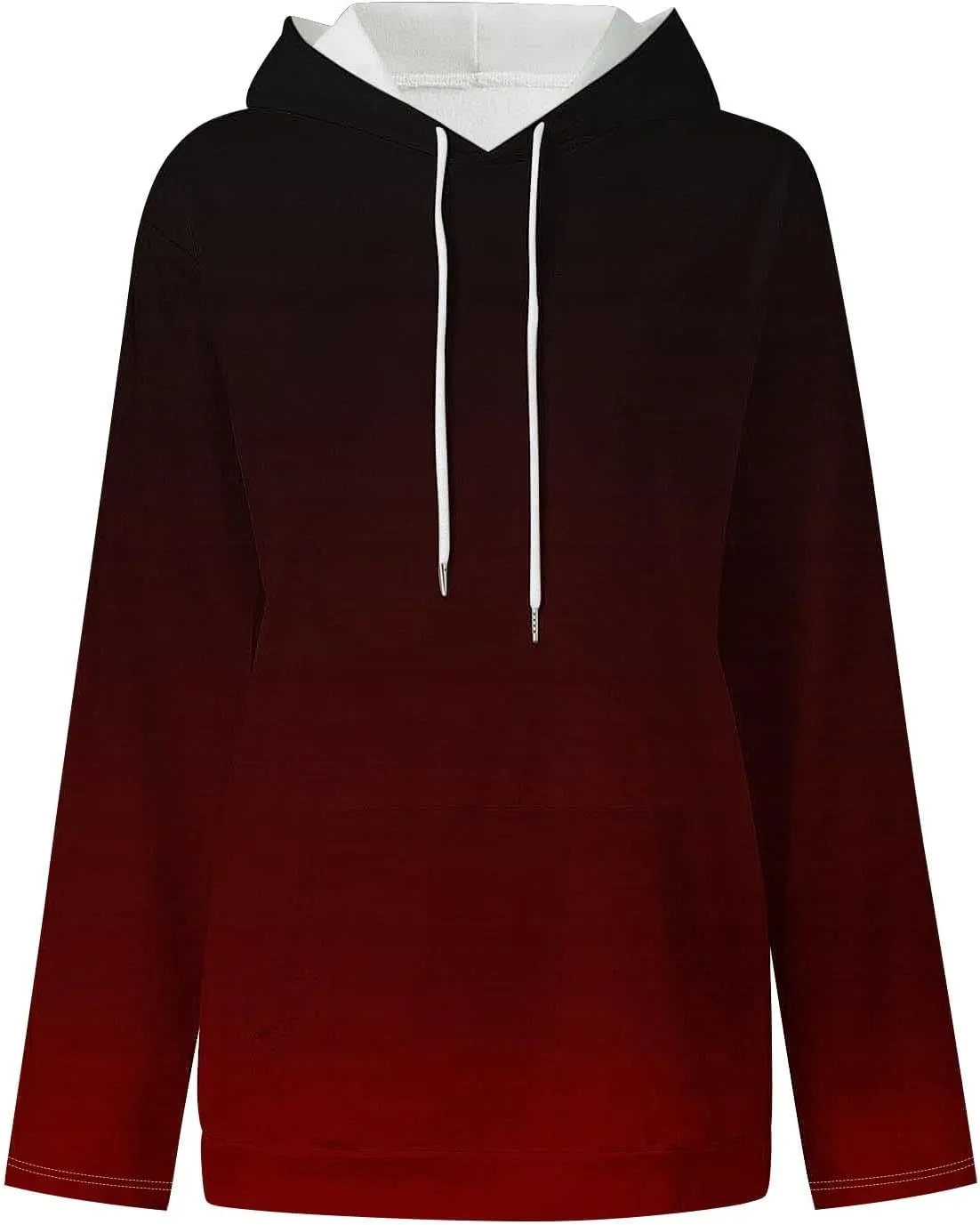 Womens Oversized Fleece Hoodies Long Sleeve Tie Dye Sweatshirts Trendy Loose Fit Pullover Sweaters Y2K Clothes