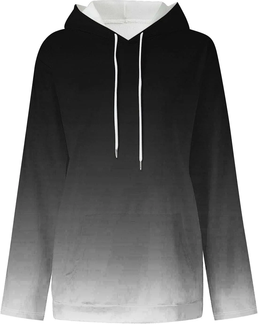 Womens Oversized Fleece Hoodies Long Sleeve Tie Dye Sweatshirts Trendy Loose Fit Pullover Sweaters Y2K Clothes